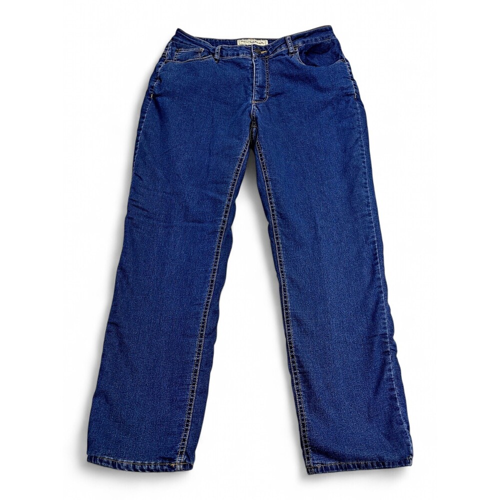 Bit & Bridle Plus Size 14‎ Fleece-Lined Straight Leg Jeans